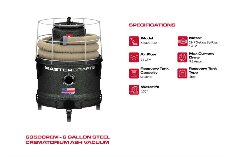 Ash Vacuum for High-Temp Cooled Residues Specifications