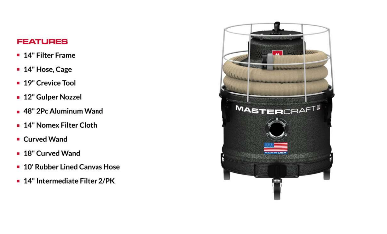 Ash Vacuum for High-Temp Cooled Residues Features