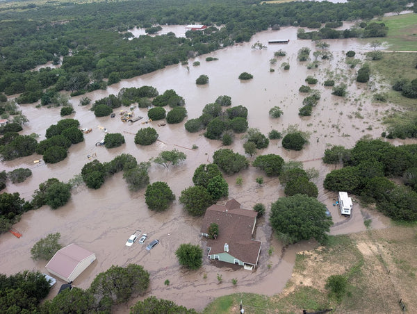 Flooding of the Guadalupe River near Kerrville, Texas in July 2025 — Category 3 flood conditions