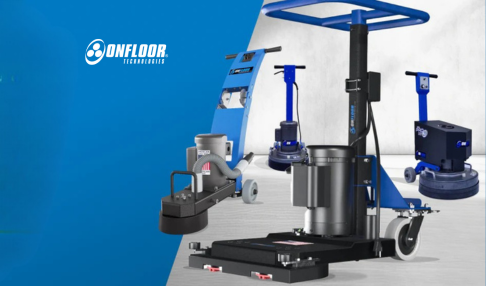Onfloor concrete grinding and polishing machines