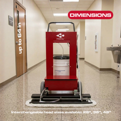 EvenFlow Applicator Advanced 6-in-1 Floor and Surface Application System with 28" Head Assembly | Pristal®