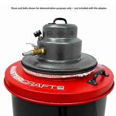 Mastercraft® DA MAV16 DAF Air-Powered HEPA Dry 55-Gallon Drum Adapter Vacuum — Main View