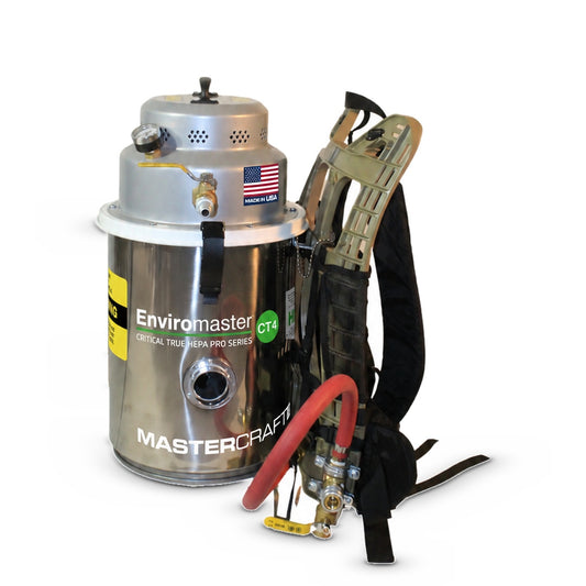 Aspirateur dorsal pneumatique HEPA en acier inoxydable, 4 gallons | Mastercraft®
