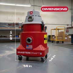 Critical HEPA Dry Vacuum 7 Gallon | Enviromaster