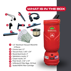 Kit d'aspirateur dorsal HEPA Probe 10 | Enviromaster®