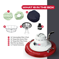 DA1512W Electric Drum Adapter Vacuum — Side View