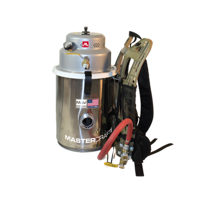 Stainless Steel Pneumatic HEPA Backpack Vacuum 4 Gallon | Mastercraft®