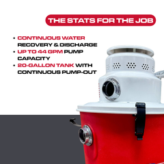 Pump Out Flood - Water Vacuum Cleaner | Mastercraft®