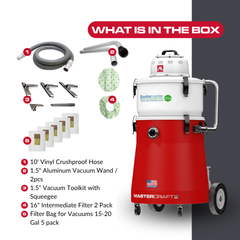 What is in the Box — Critical HEPA Wet Dry Vacuum 15 Gallon | Enviromaster